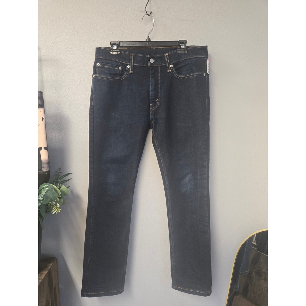 Levi's 511 Slim Fit Jeans Men W34 L30 Dark Wash Denim Straight Leg Stretch